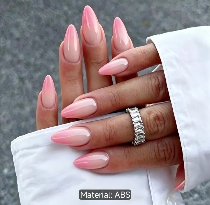 Sheer Blush ombré press-on nail set