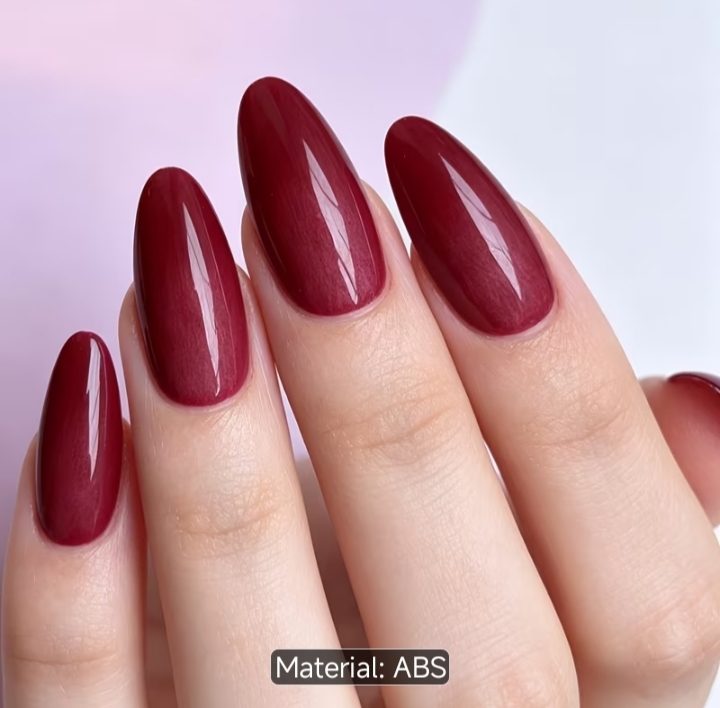 Wine Noir deep burgundy press-on nail set